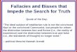 lecture fallacies and biases