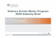 Defence Estate Works Program 2020 Industry Brief