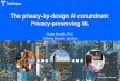 The privacy-by-design AI conundrum: Privacy-preserving ML