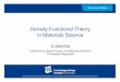 Density-Functional Theory in Materials Science