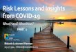 Risk Lessons and Insights from COVID-19