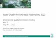 Water Quality Fee Increase Rulemaking 2020