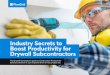 Industry Secrets to Boost Productivity for Drywall 