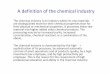 A definition of the chemical industry