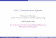 E303: Communication Systems