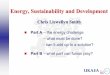 Energy, Sustainability and Development