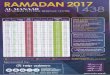 Ramadan Timetable - Al-Manaar | Muslim Cultural Heritage 