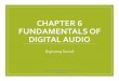 CHAPTER 6 FUNDAMENTALS OF DIGITAL AUDIO