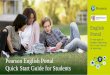 Pearson English Portal Quick Start Guide for Students