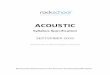 Acoustic 2019 Syllabus Specification 13thNov2020