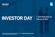 INVESTOR DAY T. Rowe Price Group, Inc