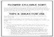 FLOWER SYLLABLE SORT - Fantastic Fun & Learning