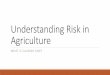 Understanding Risk in Agriculture - USDA