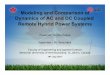 Modeling and Comparison of Dynamics of AC and DC Coupled 