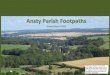 Walking on Ansty Down a fine view of Ansty village and 