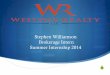 Stephen Williamson Brokerage Intern Summer Internship 2014