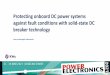 Protecting onboard DC power systems against fault 
