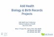 Add Health Biology & Birth Records Projects