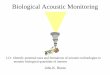 Biological Acoustic Monitoring