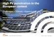 High PV penetration in the European context