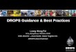 DROPS Guidance & Best Practices