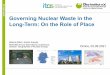 Governing Nuclear Waste in the Long-Term: On the Role of Place