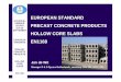 EUROPEAN STANDARD PRECAST CONCRETE PRODUCTS HOLLOW CORE 