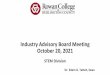 Industry Advisory Board Meeting October 20, 2021