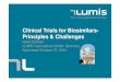 Clinical Trials for Biosimilars- Principles & Challenges