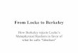 From Locke to Berkeley