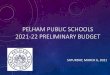 PELHAM PUBLIC SCHOOLS 2021-22 PRELIMINARY BUDGET