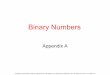 Binary Numbers - UoM