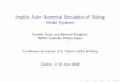 Implicit Euler Numerical Simulation of Sliding Mode Systems