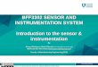 BFF3302 SENSOR AND INSTRUMENTATION SYSTEM …
