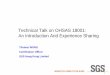 Technical Talk on OHSAS 18001: An Introduction And 