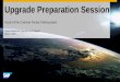Upgrade Preparation Session - SAP
