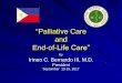 “Palliative Care and End-of-Life Care” - CMAAO