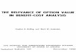 THE RELEVANCE OF OPTION VALUE IN BENEFIT-COST ANALYSIS
