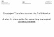 Employee Transfers across the Civil Service A step by step 