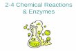 2-4 Chemical Reactions & Enzymes - Mrs. Buck's Biology Site