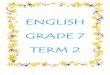 ENGLISH GRADE 7 TERM 2 - Kranskop Primary
