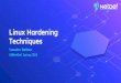 Linux Hardening Techniques - UBNetDef