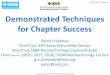 Demonstrated Techniques for Chapter Success