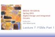 EECS 151/251A Spring 2021 Digital Design and Integrated 