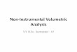 Non-Instrumental Volumetric Analysis