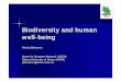 Biodiversity and human well-being