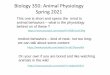 Biology 350: Animal Physiology Spring 2021