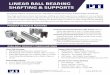 LINEAR BALL BEARING SHAFTING & SUPPORTS