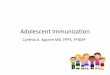Adolescent Immunization - PIDSP