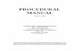 Procedure Manual for the Crime Victims Reparations Program